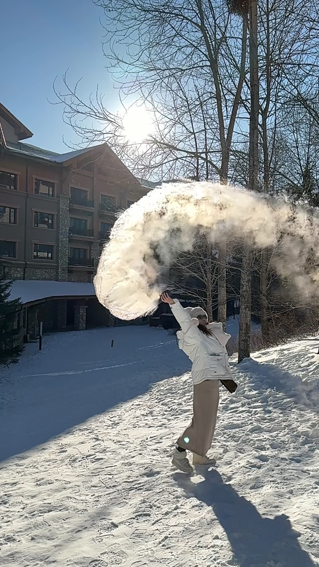 哈爾濱潑水成冰