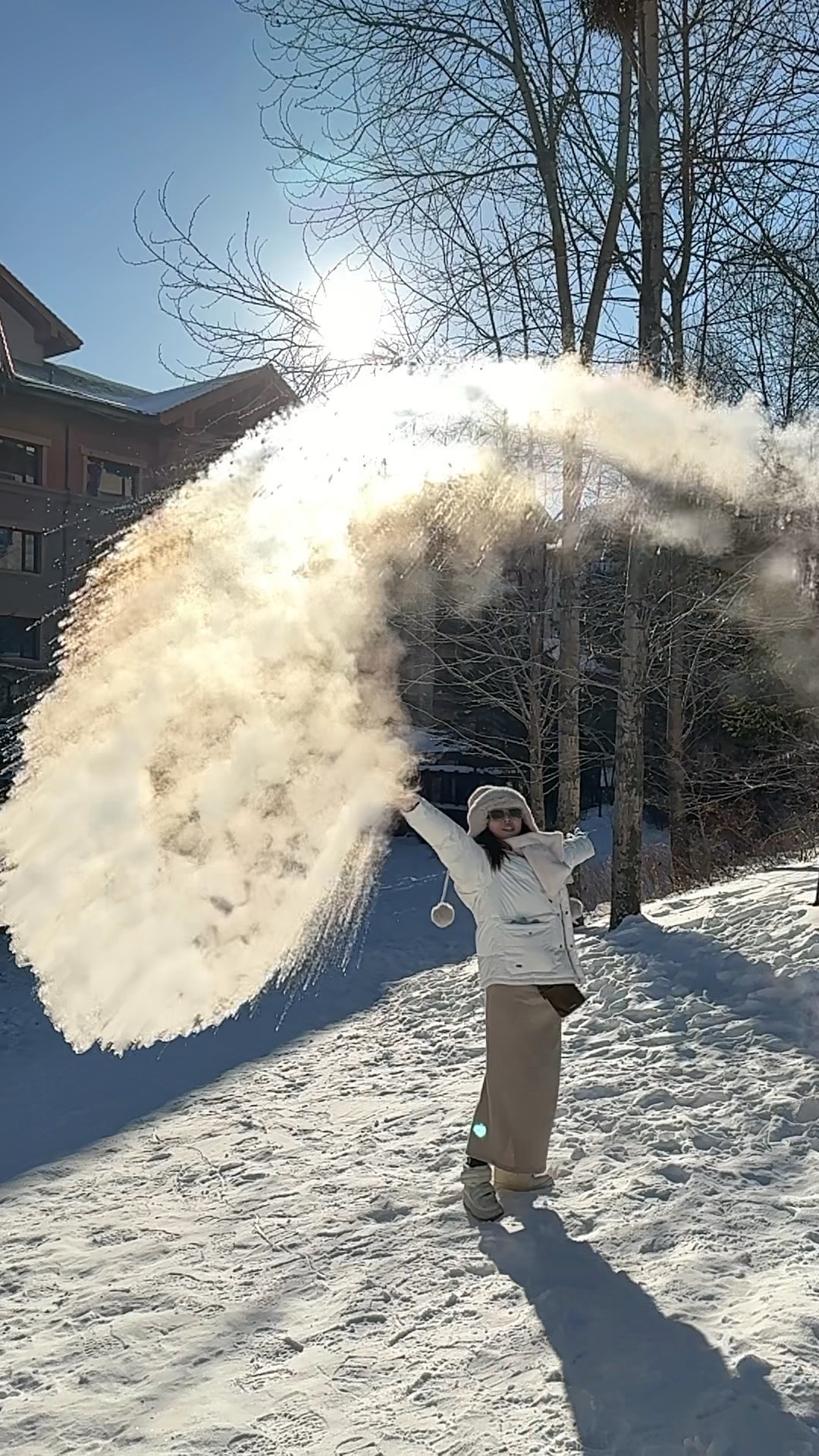 哈爾濱潑水成冰