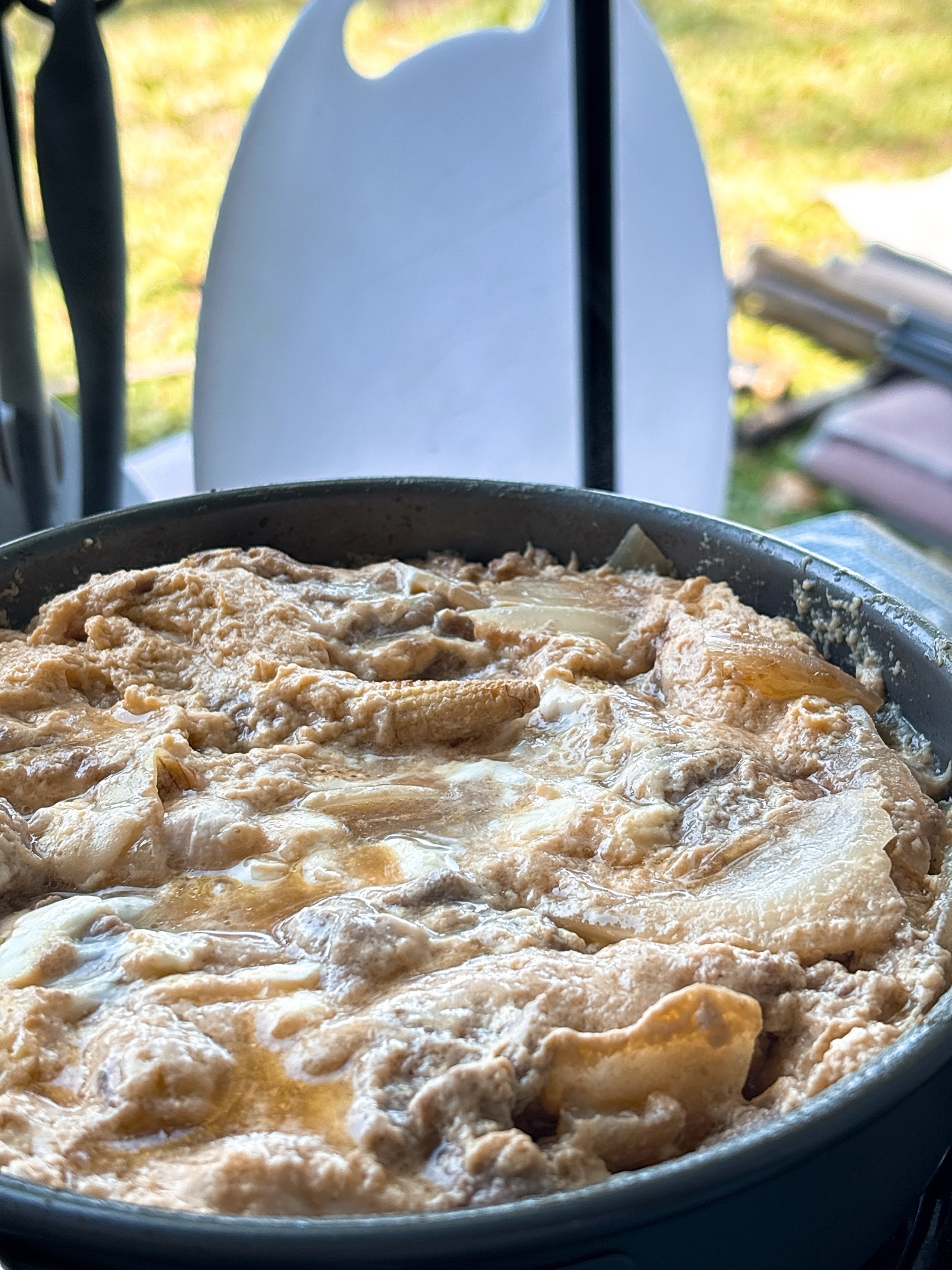 露營料理 滑蛋牛肉雞肉